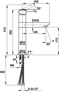 Vòi trộn Roots 170 Hafele 495.61.144